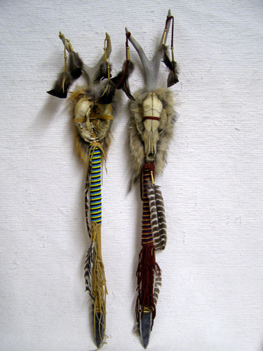 Native American Dance Sticks and Trail Markers