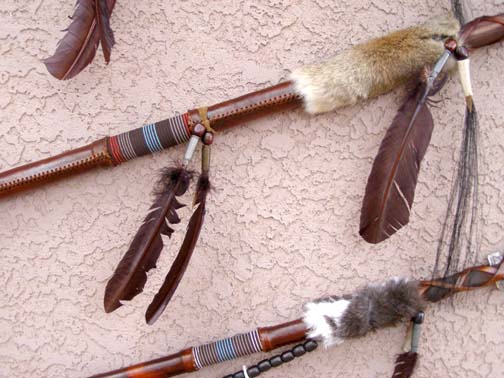 Navajo Made Rawhide Wrapped Spear