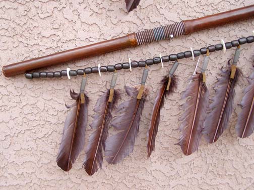 Navajo Made Rawhide Wrapped Spear