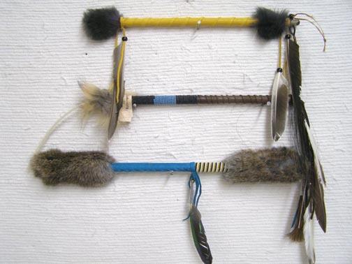 Native American Made Ceremonial Talking Sticks