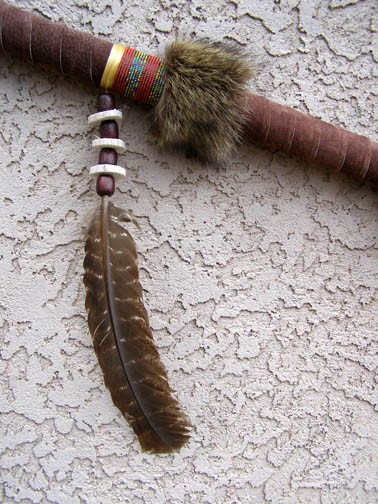 Native American Navajo Made Spear with Stone or Obsidian Tip – GC10